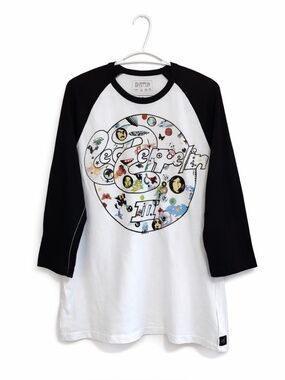 Retro Style Led Zeppelin III Graphic Raglan Tee Trunk Ltd – Size Large EUC